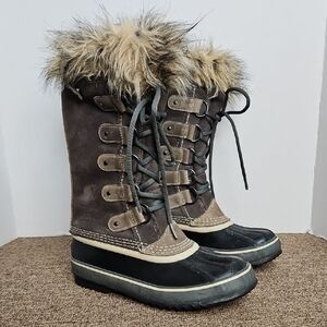 Sorel Tall Waterproof Joan Of Arc Winter Boots Sz 7 Womens